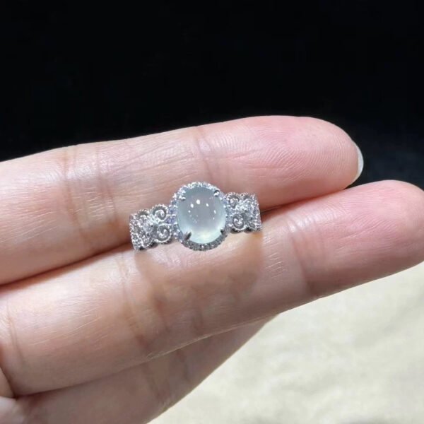 Chinese Style Purple Aura Gourd Ring, New Imitation Chalcedony Openwork Filigree Enamel Index Finger Ring for Women, Light Luxury High-End Jewelry